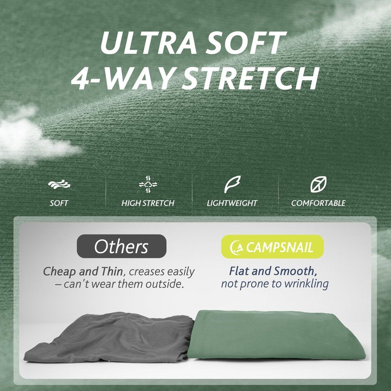 CAMPSNAIL 4 Pack Joggers for Women - Sweatpants with Pockets Lightweight Comfy Yoga Pants for Workout Travel Lounge