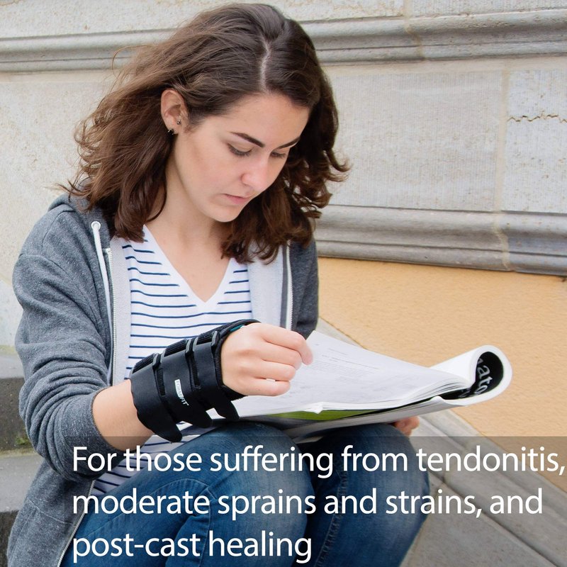 Ossur Formfit Wrist Brace for Treatment of Tendonitis, Carpel Tunnel, Post Cast Healing and Soft Tissue Injuries | Wrist Immobilization, Breathable Material, Custom Fit | 8" Version (Right, Large)