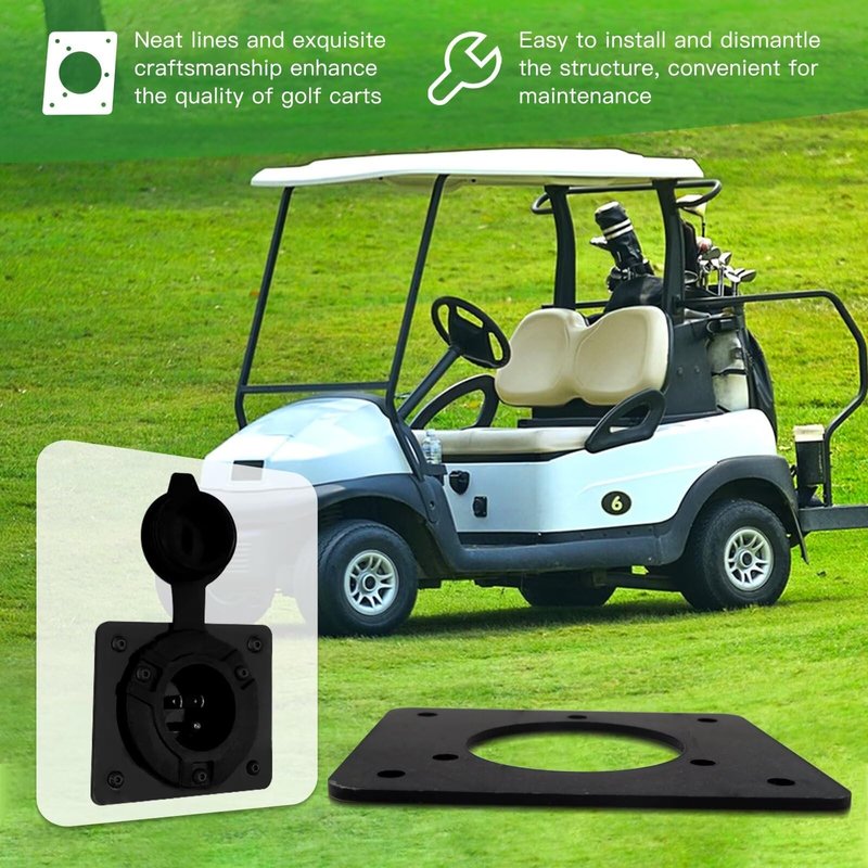 ATIODYUUK Upgraded Acrylic Port Adapter Plate Replacement Only Fits for EZGO TXT 36v Golf Cart Models