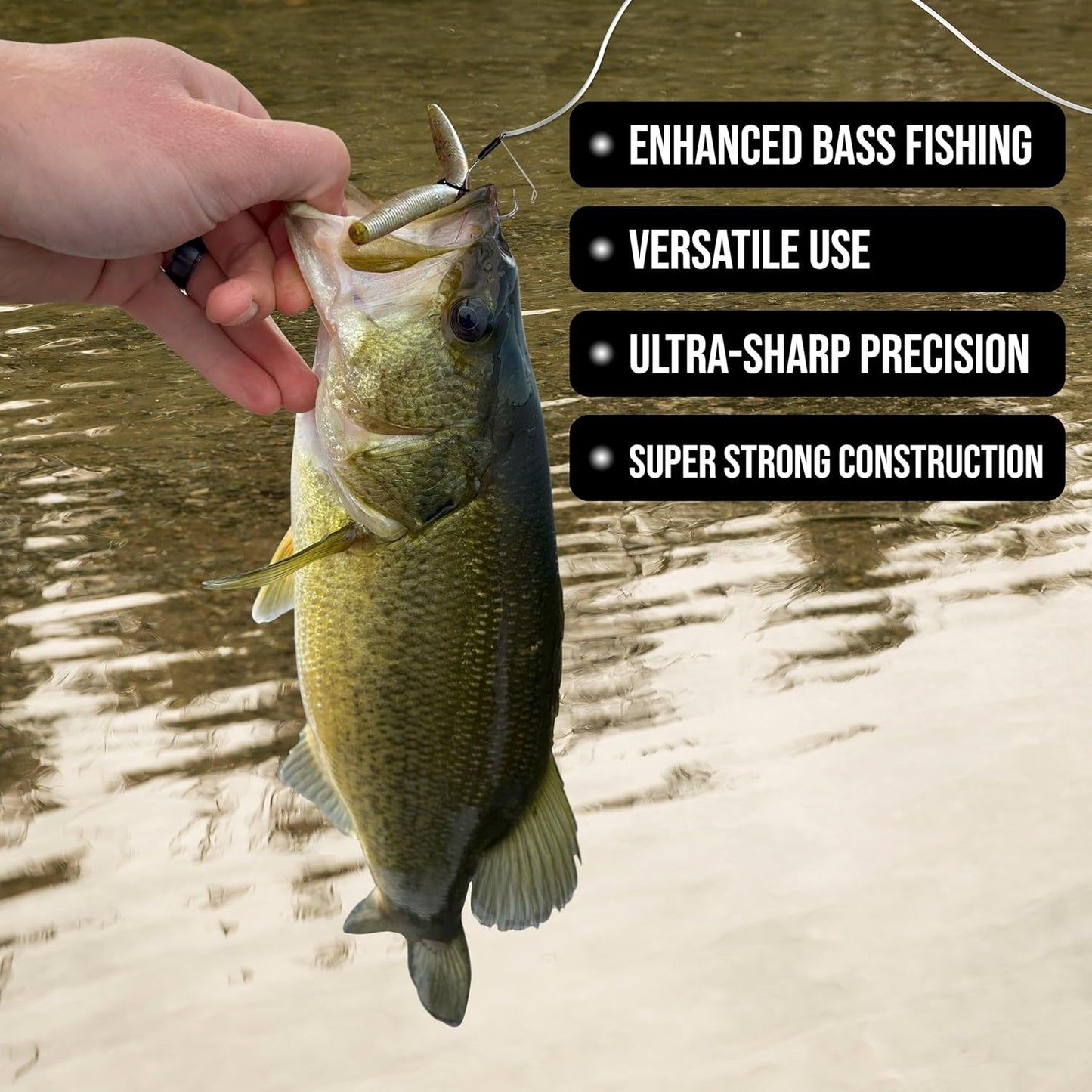 Wacky Hooks - Ultra Sharp Weedless Fishing Hooks | 25 Pack Neko Rig Hooks for Bass Fishing