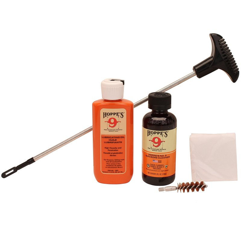 Hoppe's Cleaning Kit for .40, 10mm Caliber Pistol, with Aluminum Rod, Clam