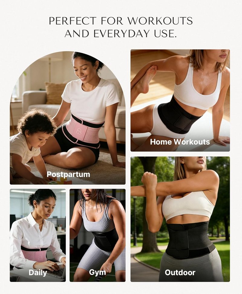 Sauna Waist Trainer for Women - Tummy Control Waist Trimmer & Ab Belt | Triple Wrap Sauna Suit for Effective Workouts