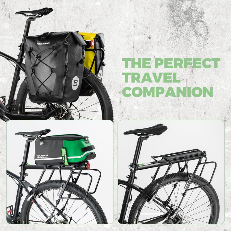 ROCKBROS Rear Bike Rack Quick Release Mountain Bike Rear Rack Aluminum Alloy Bike Cargo Rack