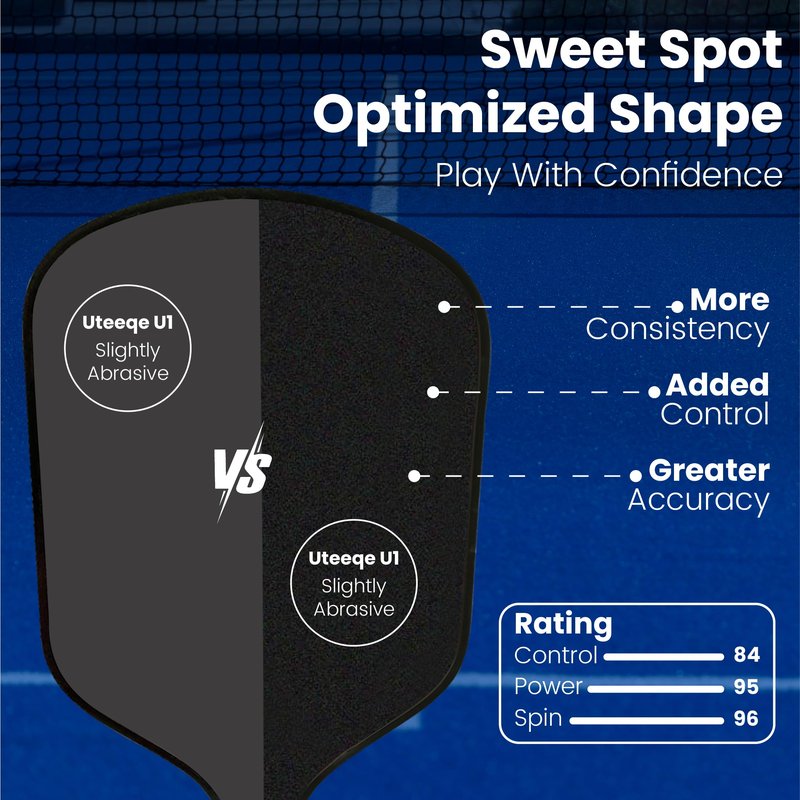 DOTi High-Spin Carbon Fiber Pickleball Paddle Set – Abrasion-Infused Surface, Elongated Design for Enhanced Power and Contro