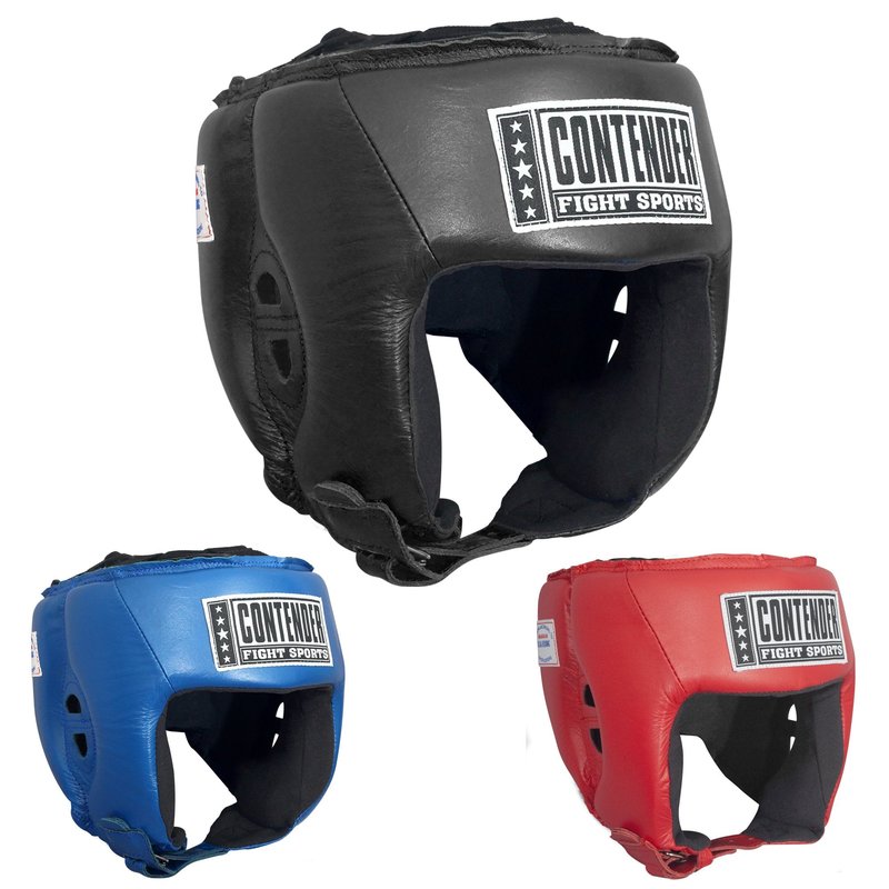 Contender Fight Sports Competition Boxing Headgear without Cheeks, Small, Black
