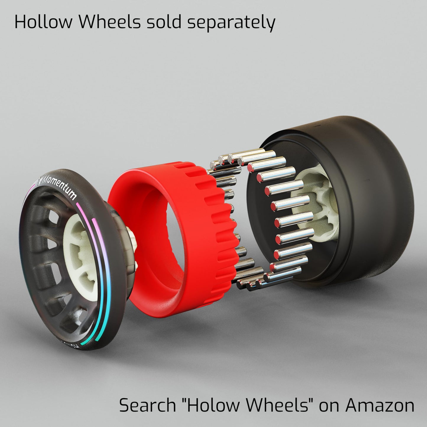 Hollow Wheel Suspension Inserts - More Grip - Electric Skateboard Wheels Performance Upgrade for Boosted Boards, Evolve, Exway, Meepo, Backfire, Acedeck, Tynee