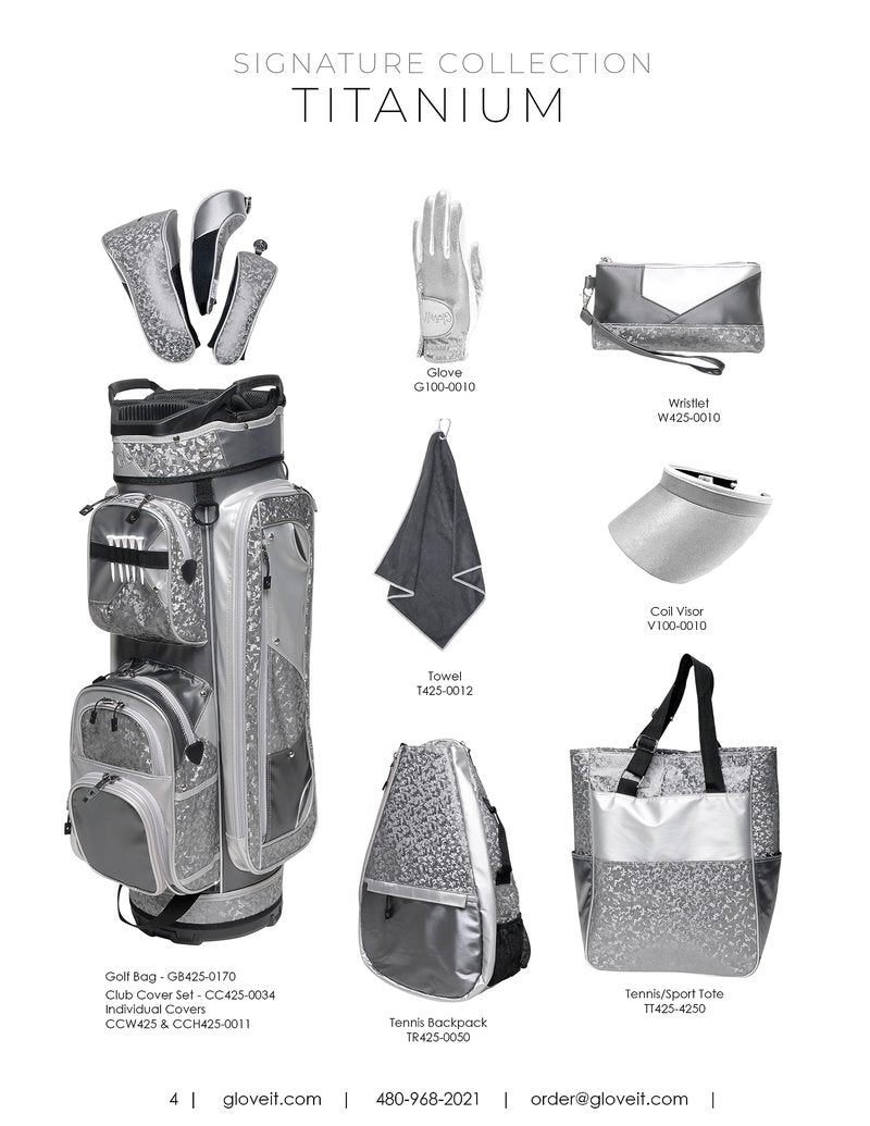 Glove It Signature Tennis Backpack for Women, Lightweight Ladies Tennis Bag & Sling Backpack for 2 Racquets, Balls, Water Bottle - Titanium