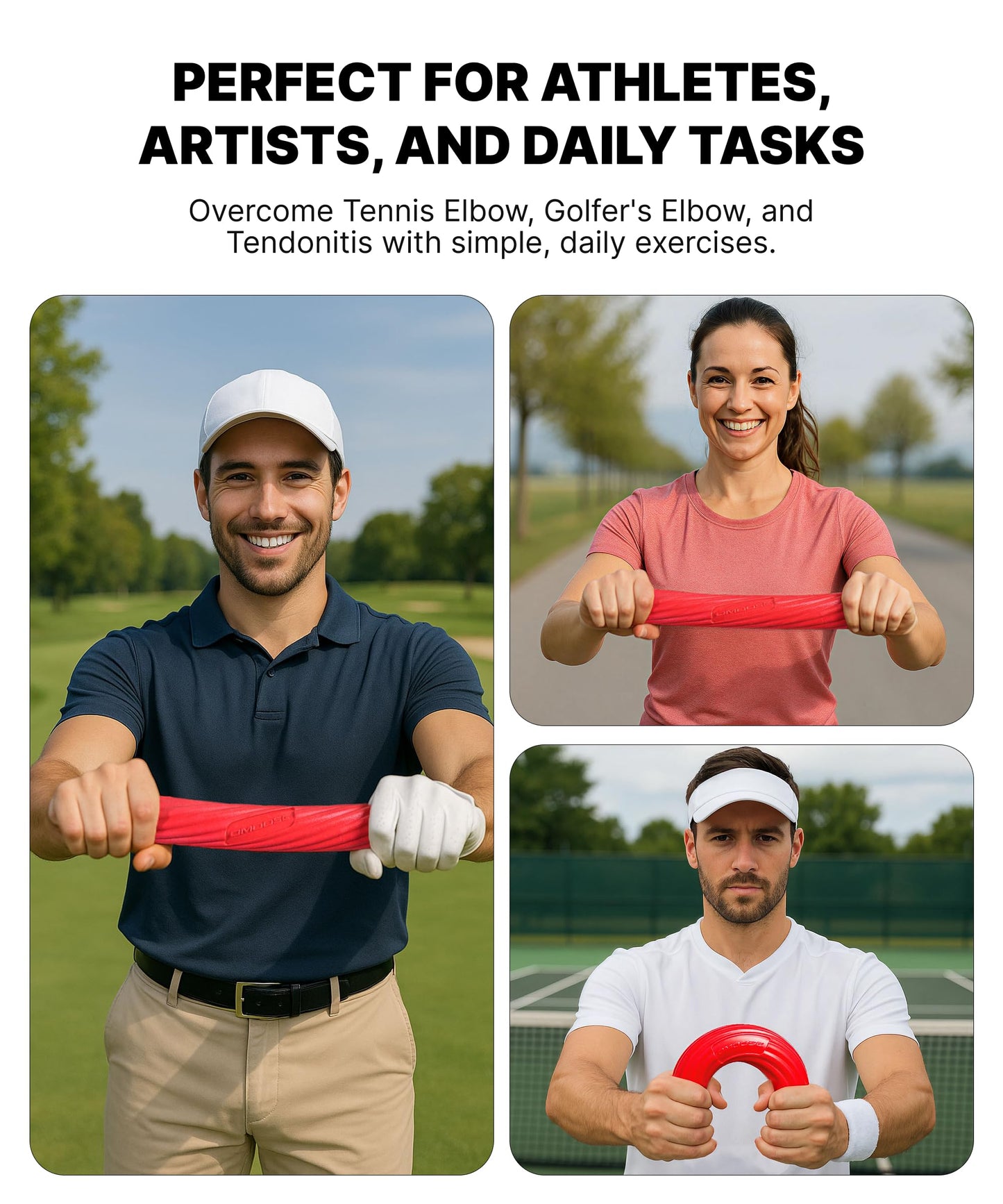 DMOOSE FITNESS Flex Bar (4 in 1-Yellow, Red, Green & Blue)