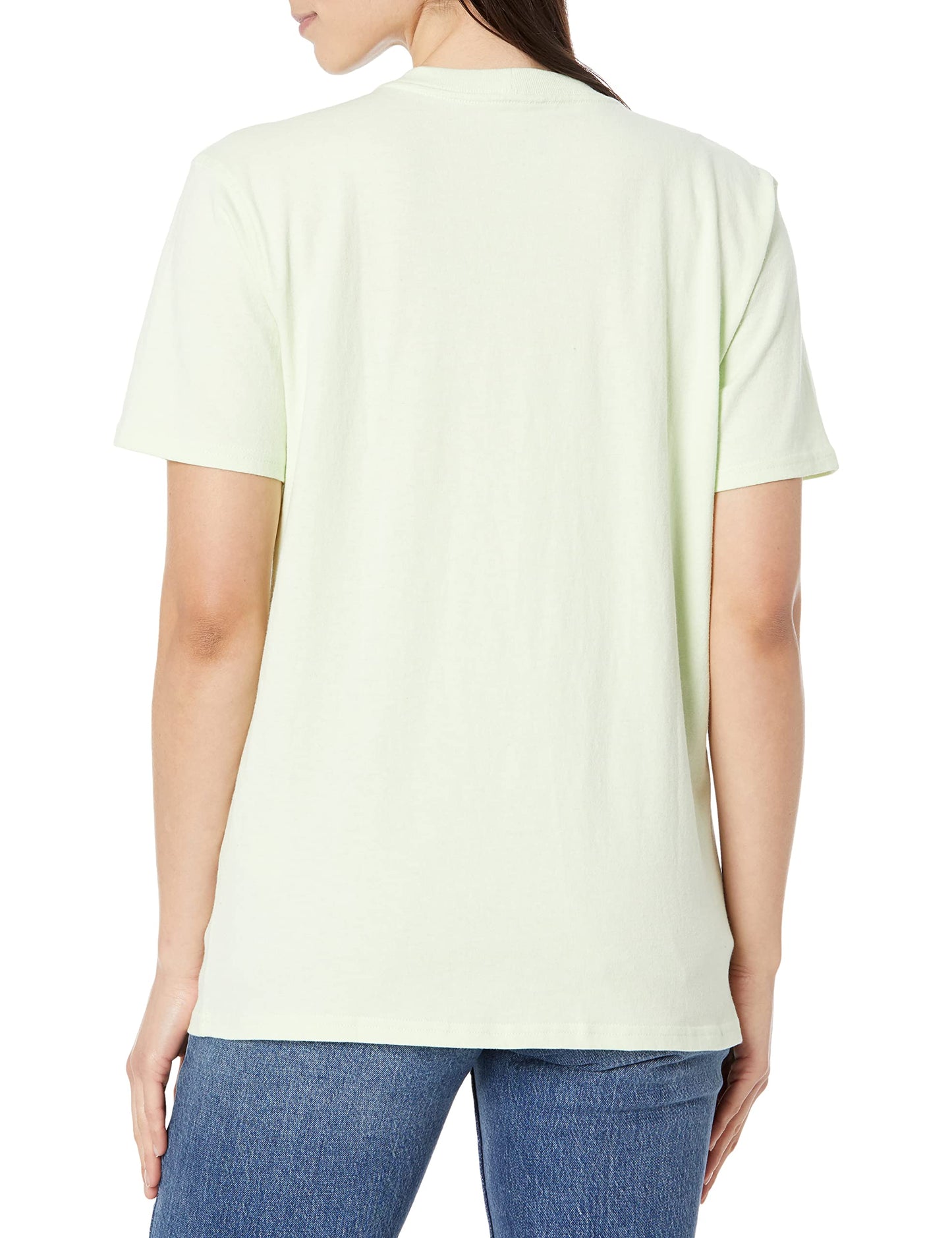 Carhartt Women's Iconic WK87 Pocket T-Shirt Closeout, Hint of Lime, Large