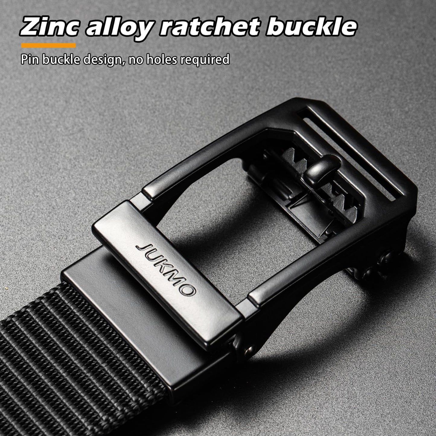 JUKMO Men's 1.5" Ratchet Nylon Tactical Work Belt
