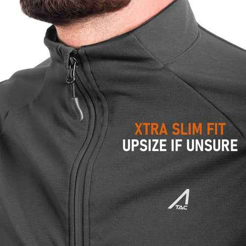 ACE Jackal Softshell Jacket - Tactical Outdoor Jacket for Airsoft & Paintball - Water-Repellent Softshell Layer - Black - XXL
