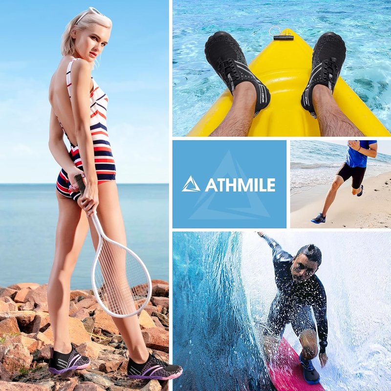 Hiking Barefoot Water Shoes - Quick Dry Aqua Shoes for Men & Women | Ideal for Beach, Pool, Kayaking & Outdoor Sports