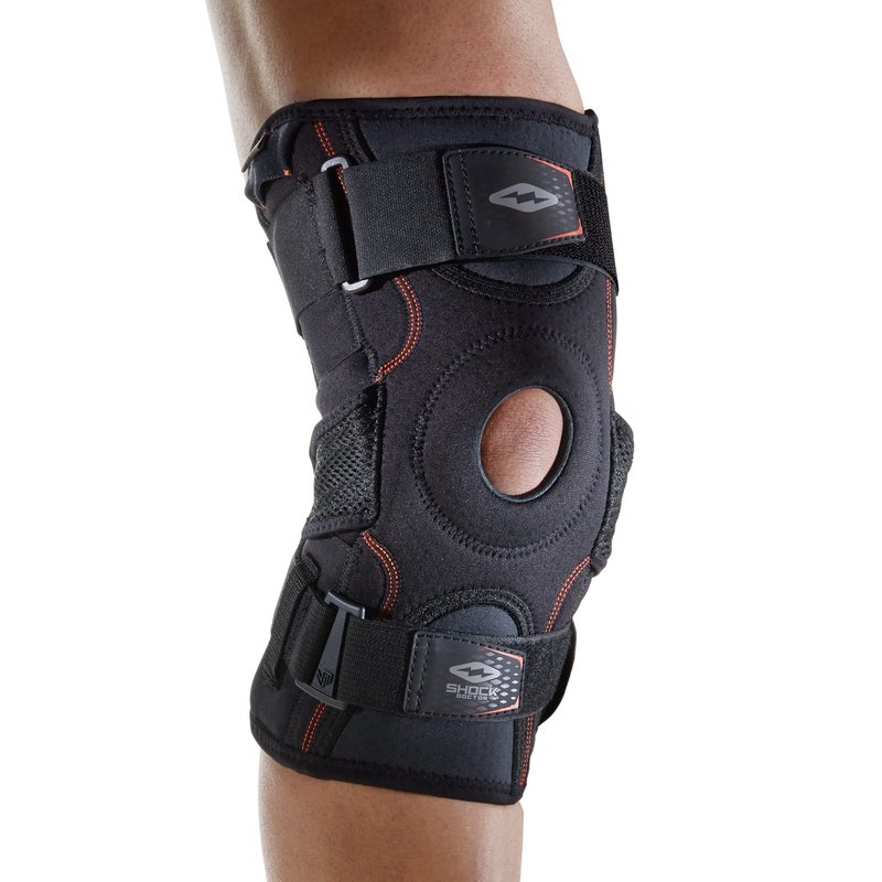 Shock Doctor Knee Brace Support, Compression Sleeve w/ side Stabilizers, Patellar Support, Meniscus Injuries, Ligament Sprains, Knee Sleeve, Knee Brace for Men & Women, Running, Walking