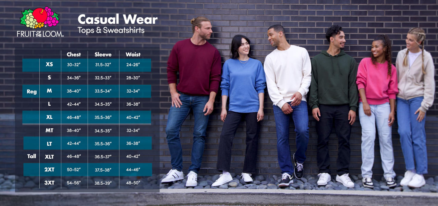 Fruit of the Loom Men's Eversoft Fleece Sweatshirts & Hoodies, Moisture Wicking & Breathable, Sizes S-4X, Pullover-Maroon, Medium