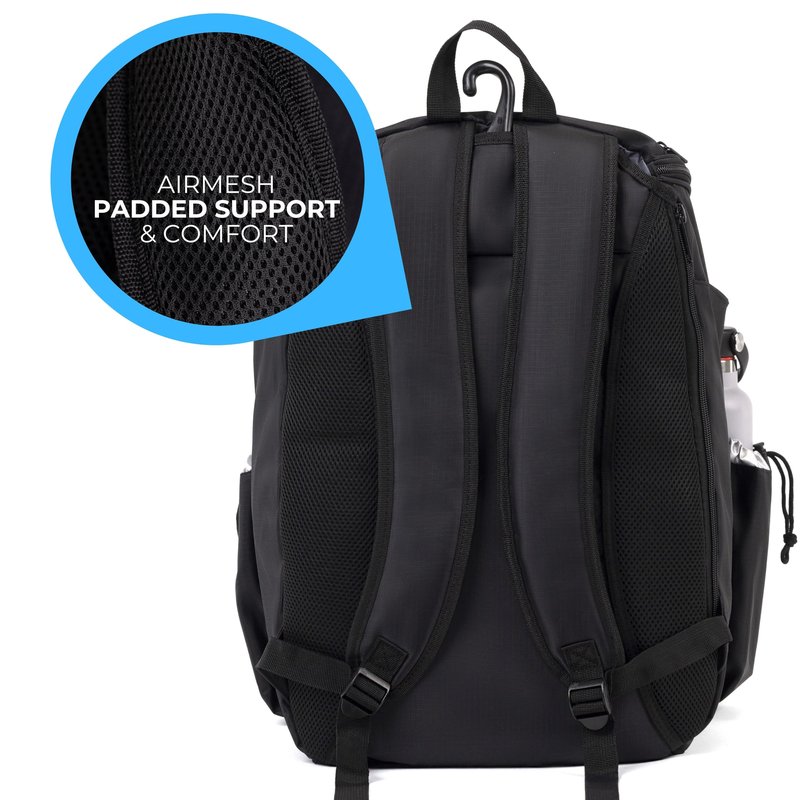 Athletico 35L Pickleball Backpack - Fits Up to 2 Paddles, Includes Ball Holder (Red)