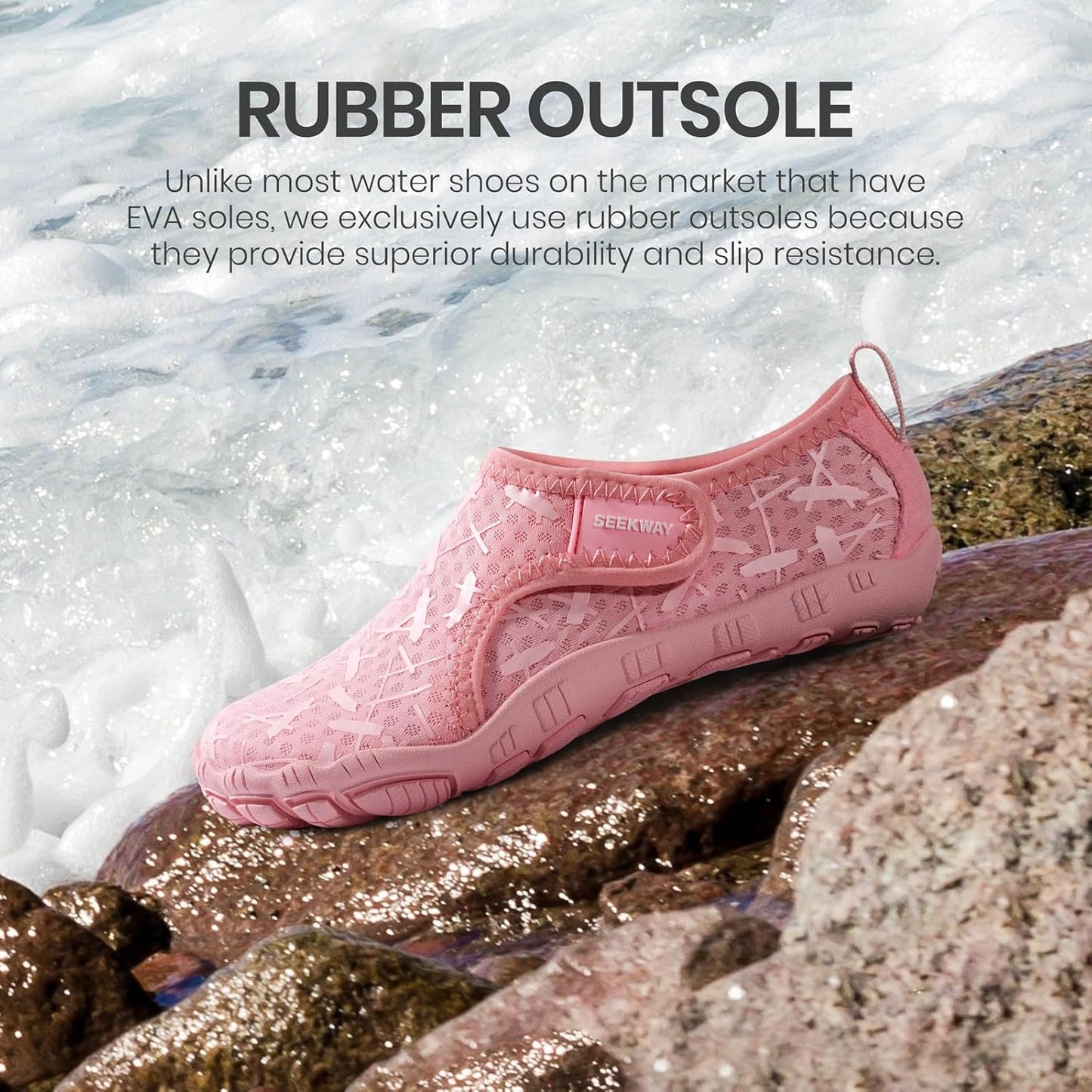 Barefoot Water Shoes for Kids | Quick-Dry Sand Shoes with Wide Toe Box - Non-Slip for Hiking, Swimming, Beach, Pool, Kayak | Toddler Sizes