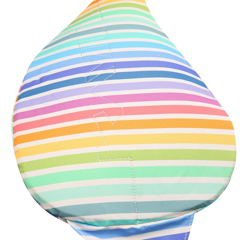 KAVU Mini Slingback Pack with Adjustable Rope Shoulder Strap, Rainbow Stripe