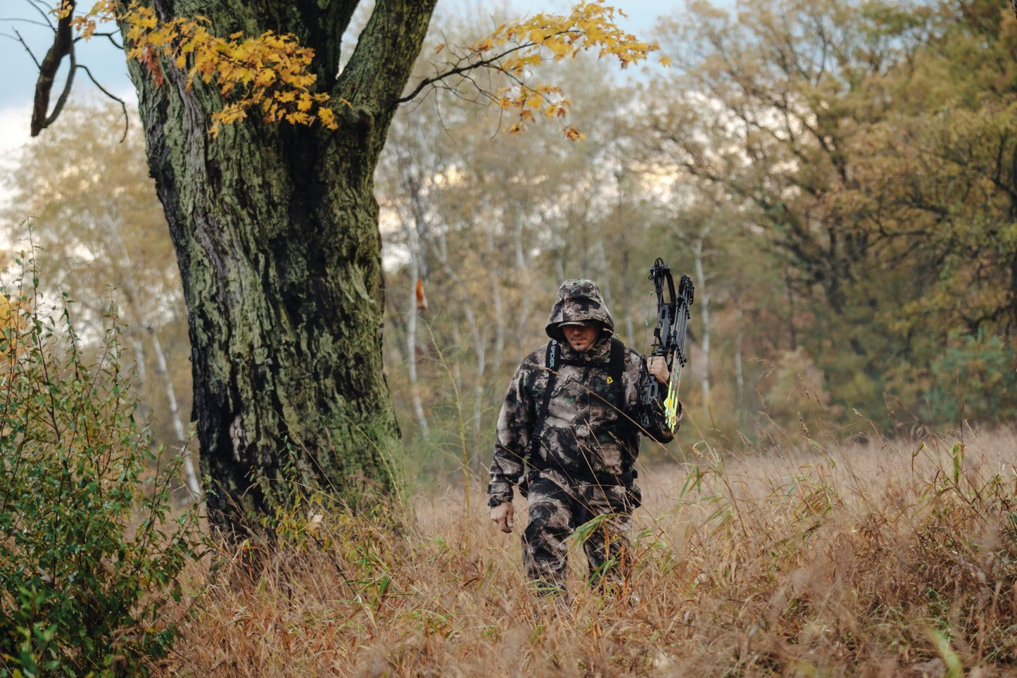 SCENTBLOCKER Men's Lightweight Waterproof Breathable Camo Rain Jacket