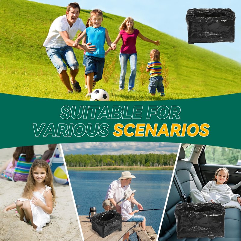 HHuanwfer In-car Portable Toilet Collapsible Potty, Emergency Toilet, Temporary Potty For Outdoor Camping, Road Trips, Traffic Jams, Boating And Fishing