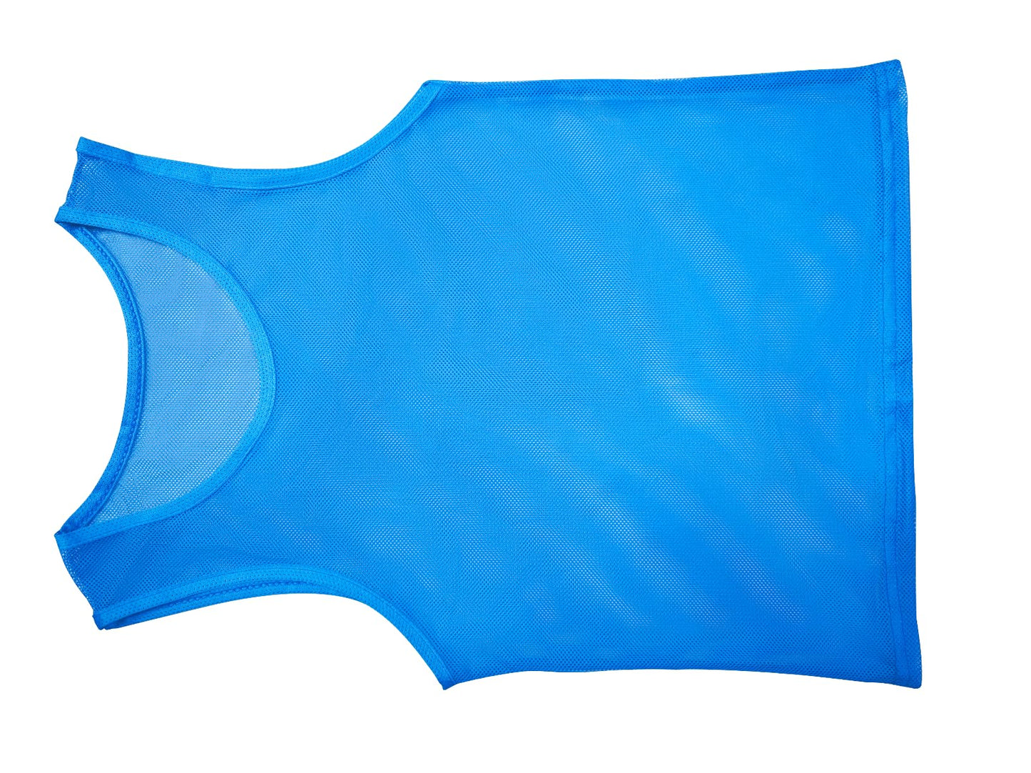 PVOSEW Pinnies Set of 6,Mesh Practice Jersey Scrimmage Vest Team Football Soccer Training Bibs for Sports Adult Child Youth (Blue, Child/5-10 Years)