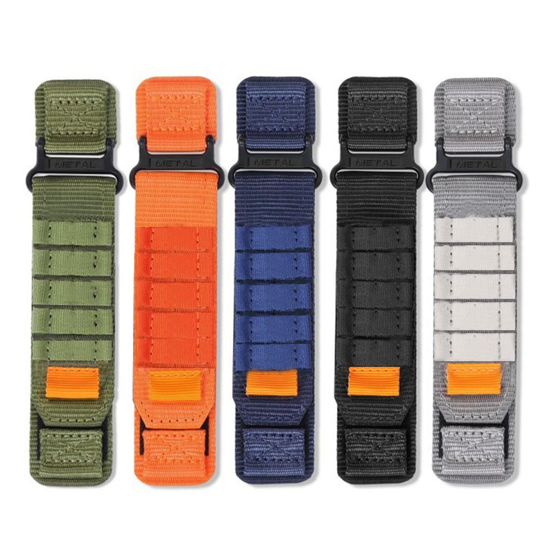 AMAZTIM Compatible Nylon Sports Strap - 22mm Woven Loop Design for M2/M3/C20 Pro/T2 & KOSPET Tank M2/M3/M3 Ultra/T2/T3/T3 Ultra & WalkerFit M2, M6 Ultra, M2 Pro (Cross Nylon-Orange)