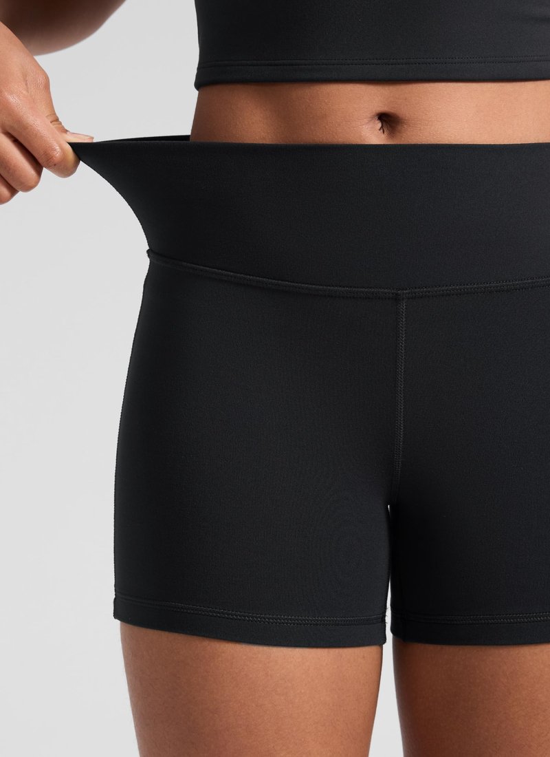 CRZ YOGA Girls Butterluxe High Waist Athletic Biker Shorts - Dance Yoga Casual Kids Teen Summer Black Medium