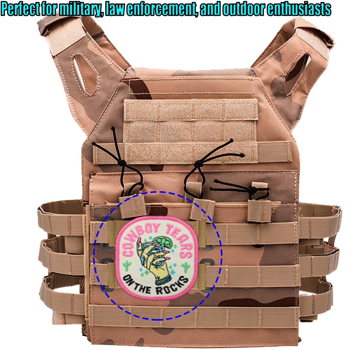 Molle Patch Panel Straps, Molle Strips for Attaching Tactical DIY Patches Display, Molle Hook and Loop Panel Straps for Badges Gear Setup 6 Pieces
