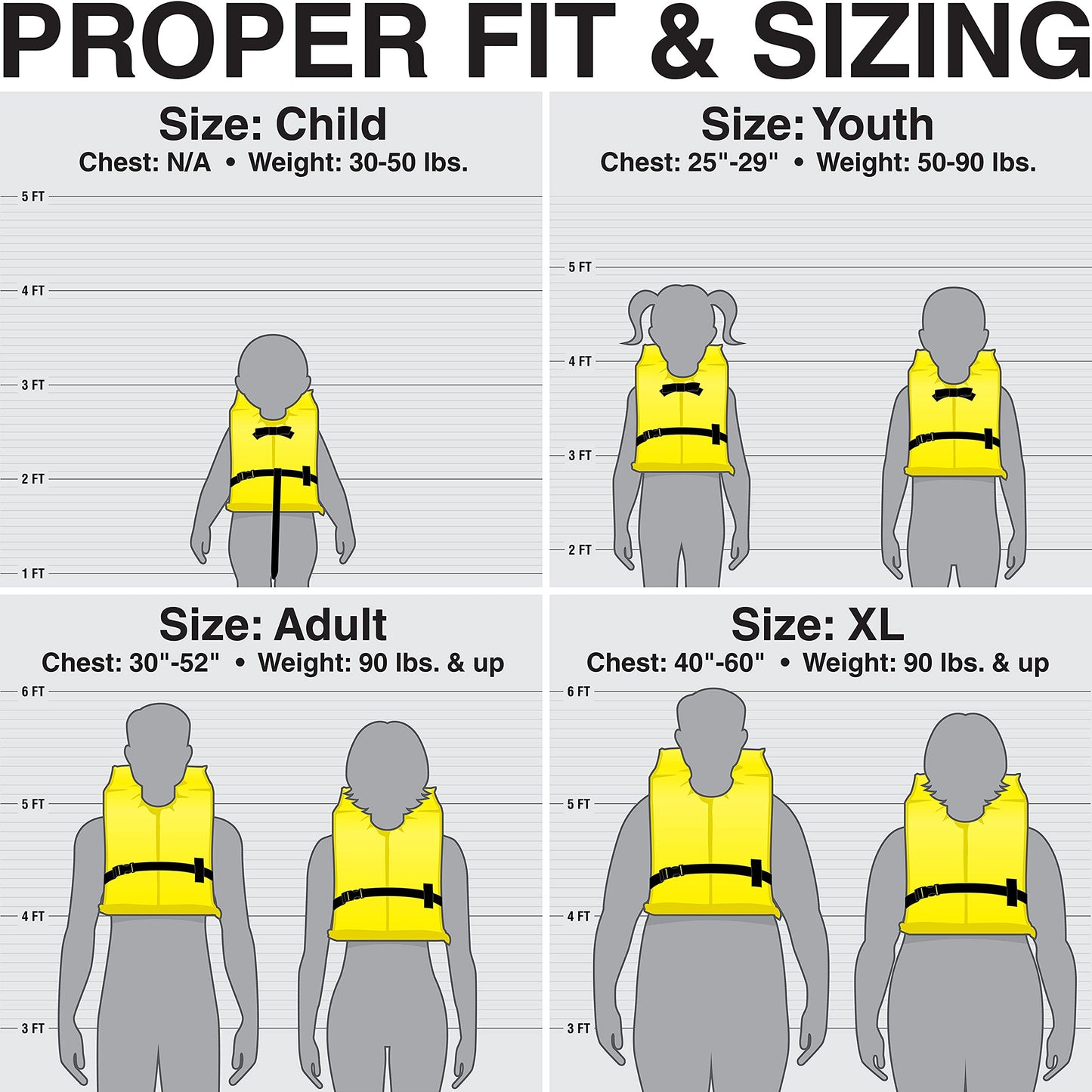 SEACHOICE 85580 Life Vest, Type II Personal Flotation Device – Orange – Adult XL