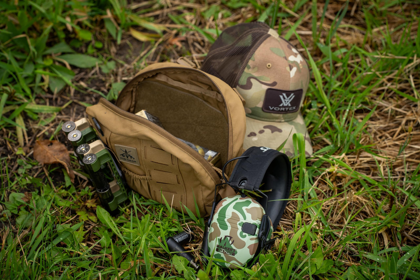 Walker's Game Ear Razor Slim Electronic Muff - Green Duck Camo