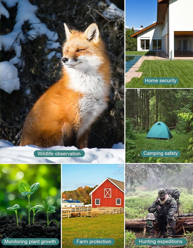 36MP Mini Game Camera - 2.7K Night Vision Waterproof Wildlife Camera | 130° Wide-Angle, 0.1s Trigger Time