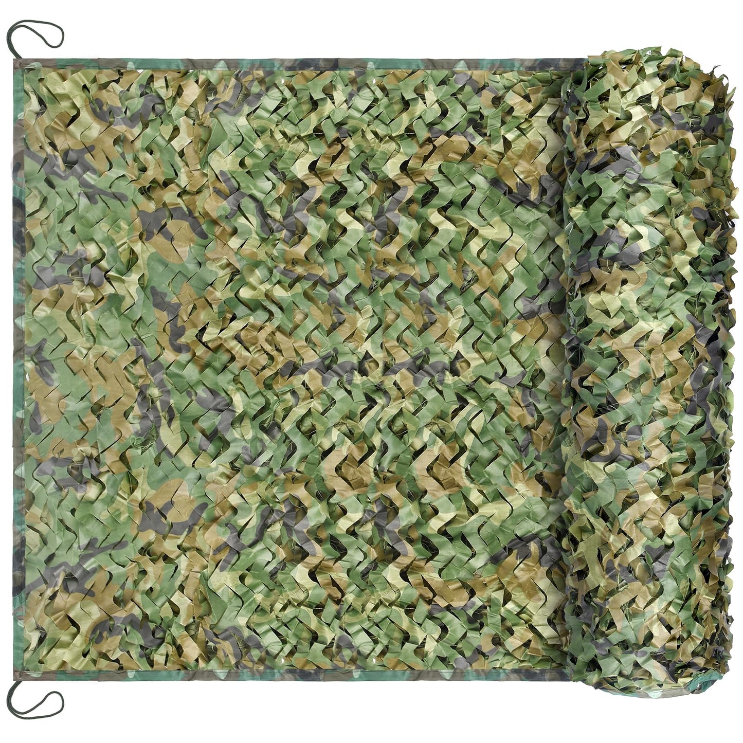 Yeacool Hunting Camo Netting Mesh Camouflage Netting Military Surplus Hunting Blind Net for Military Theme Party Decor Backdrop Sunshade Car Cover Camping Shooting (Woodland Camo, 10ftx20ft, 3m*6m)