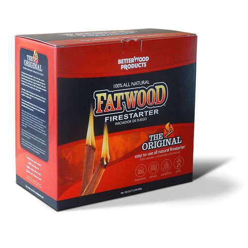 BetterWood Products 5 Pound and 10 Pound Fatwood Natural Pine Fire Starter Pack Non-Toxic Water Repellent Set for Campire, BBQ, or Pellet Stove