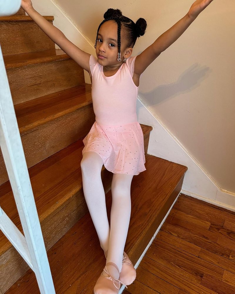 Ultra Soft Pro Dance Tights for Girls | Ballet Footed Design - Toddler to Big Kid Sizes