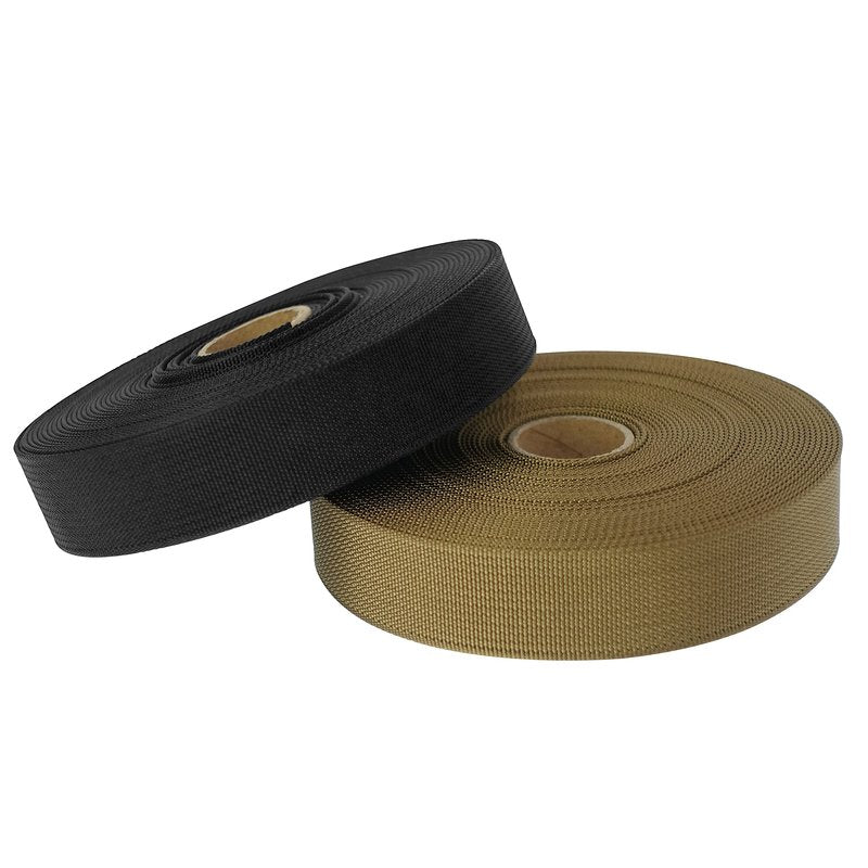 GM CLIMBING MIL-W-17337 Nylon Webbing Flat MilSpecs 1200Lbs for Tactical Goods, Backpack Straps, Loops, Slings, PALS MOLLE Webbing Adapter 1 inch x 30Ft / 10 Yards Ranger Green