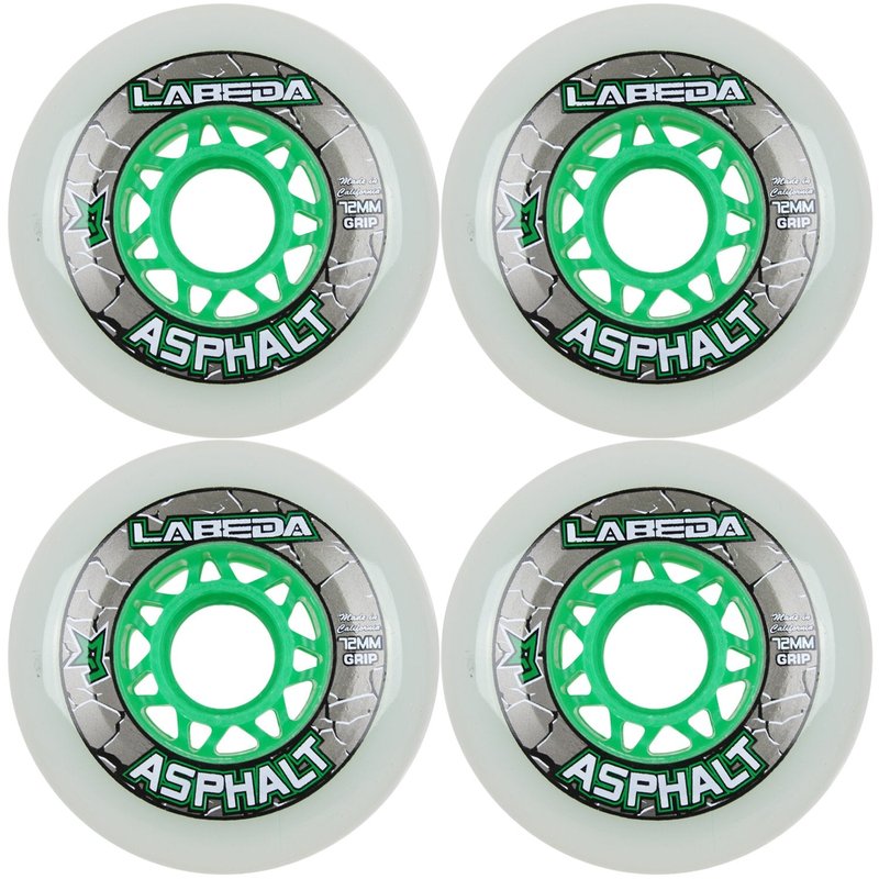 LABEDA WHEELS Inline Roller Hockey GRIPPER ASPHALT OUTDOOR WHITE (72)