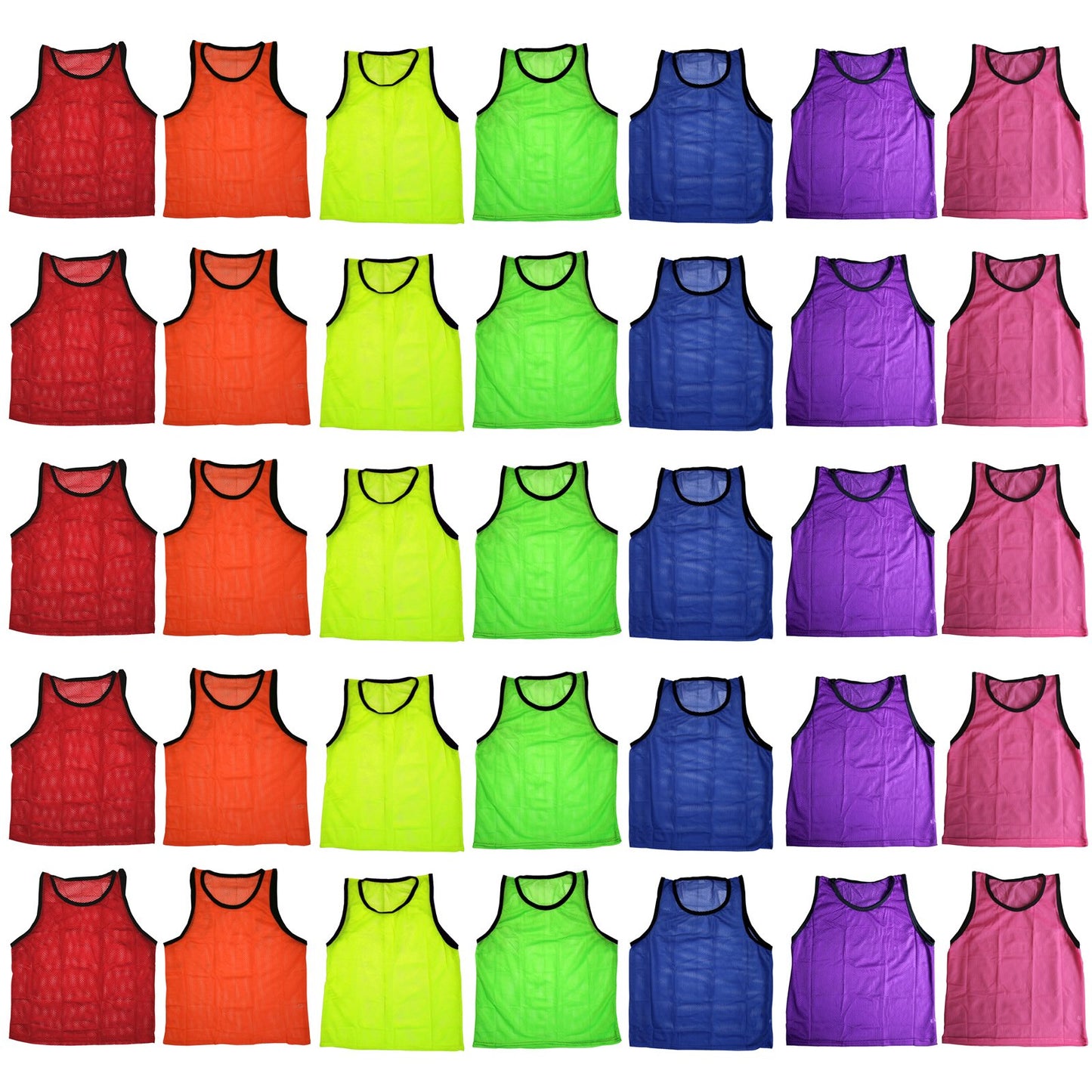 BlueDot Trading Set of 6 Scrimmage Vests PINNIES Soccer Adult Purple New!