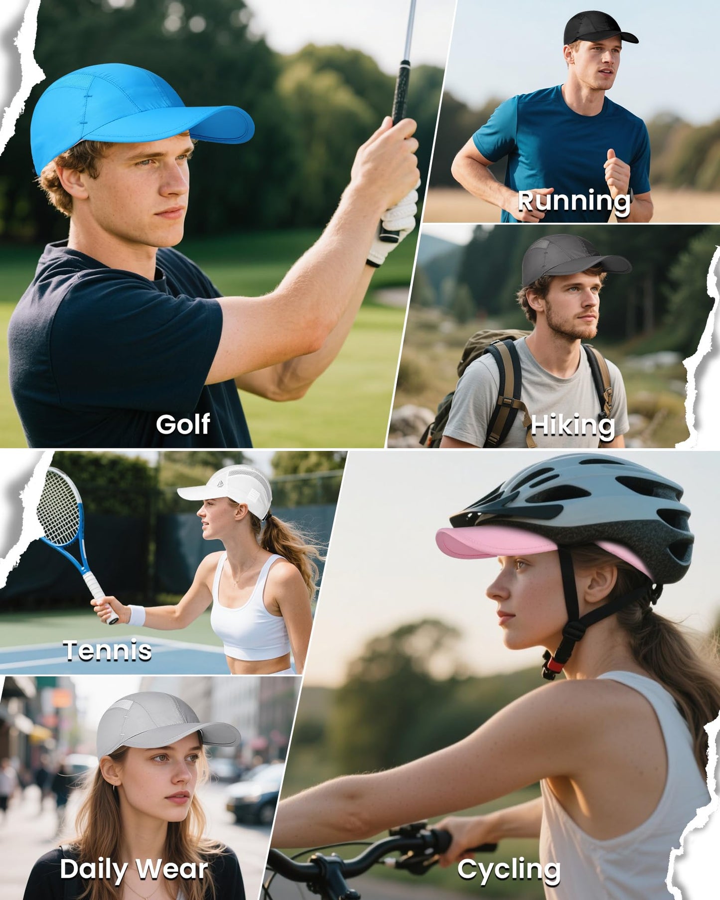 YANIKY Quick-Dry Running Hat for Men & Women Cooling Hat UPF 50+ Thin Baseball Cap Lightweight Breathable Mesh Sport Hats Black