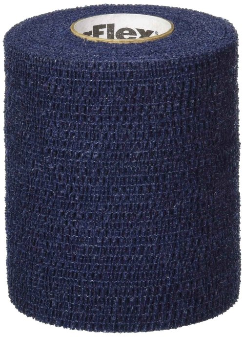 Andover Healthcare 23166 PowerFlex Self Adherent Tape, Athletic Tape, Navy, 3", Pack of 16