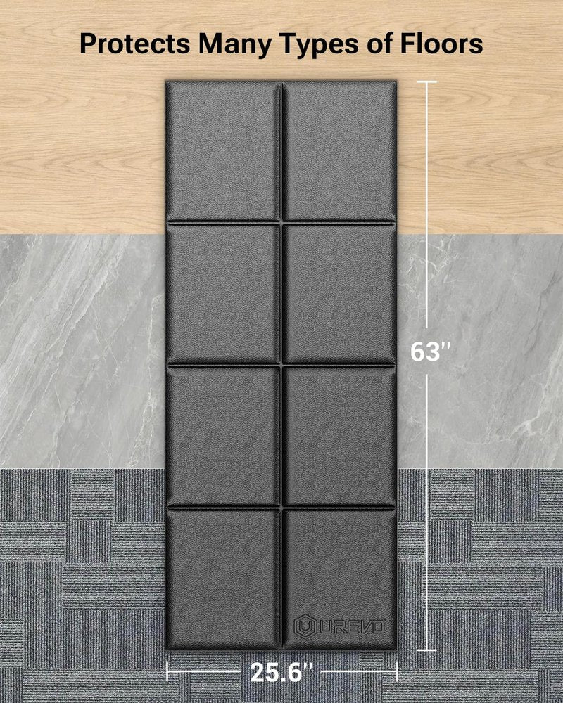 Foldable Treadmill Mat,Treadmill Mat for Carpet &Hardwood Floors ,Mat for Under Walking Pad on Carpet, Hardwood Floors Protectior, Non-Slip, Waterproof, Noise Shock Absorption