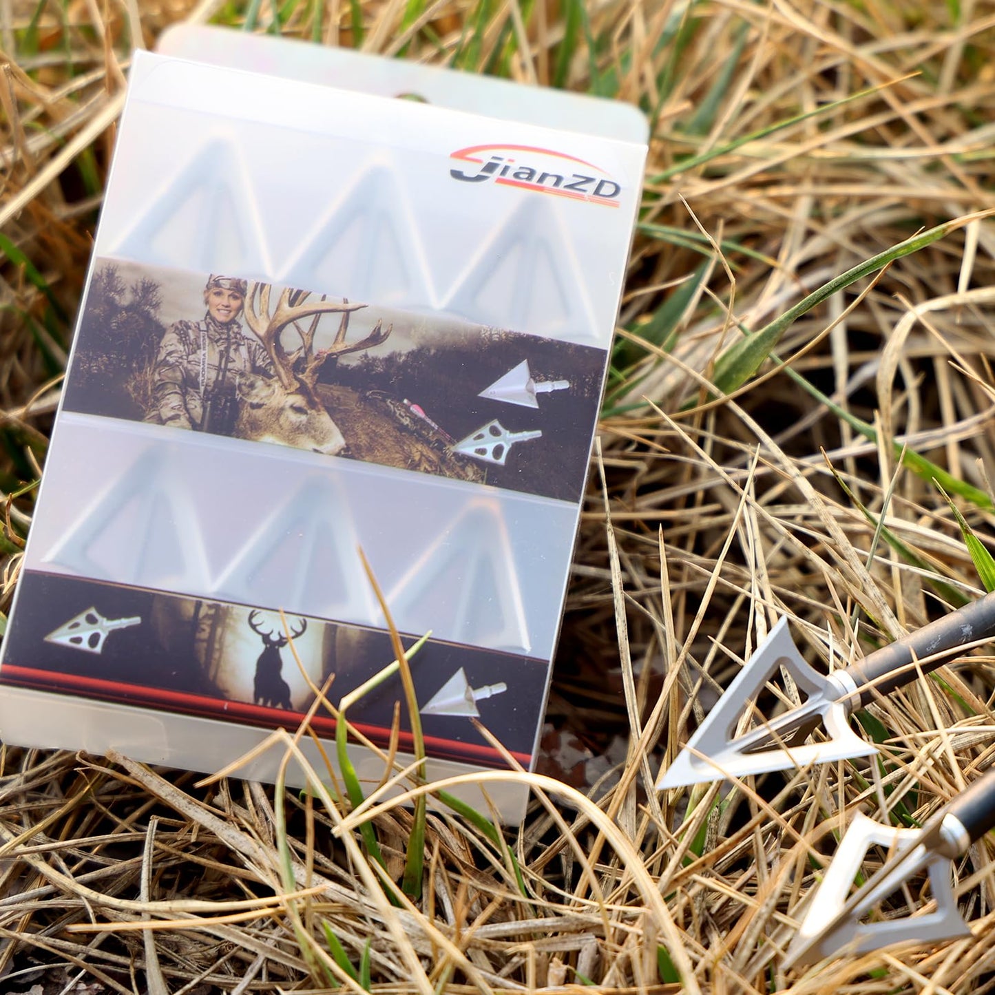 Moyujian 6 Packs of 100 Wide Heads, broadheads 100 Grain (100 Grain Silver)