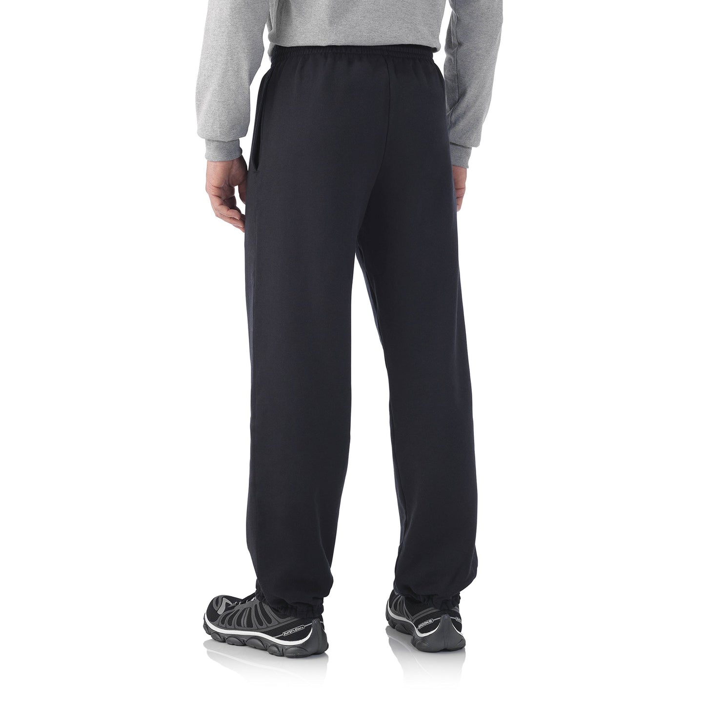 Fruit of the Loom Mens Elastic Bottom Sweatpant-True Red-4XL