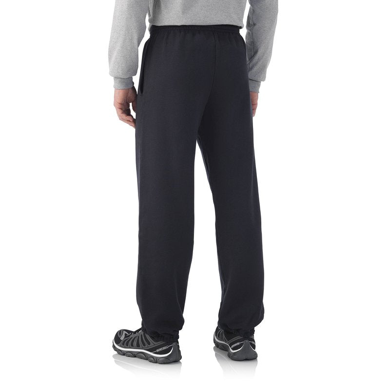 Fruit of the Loom Mens Elastic Bottom Sweatpant-True Red-4XL