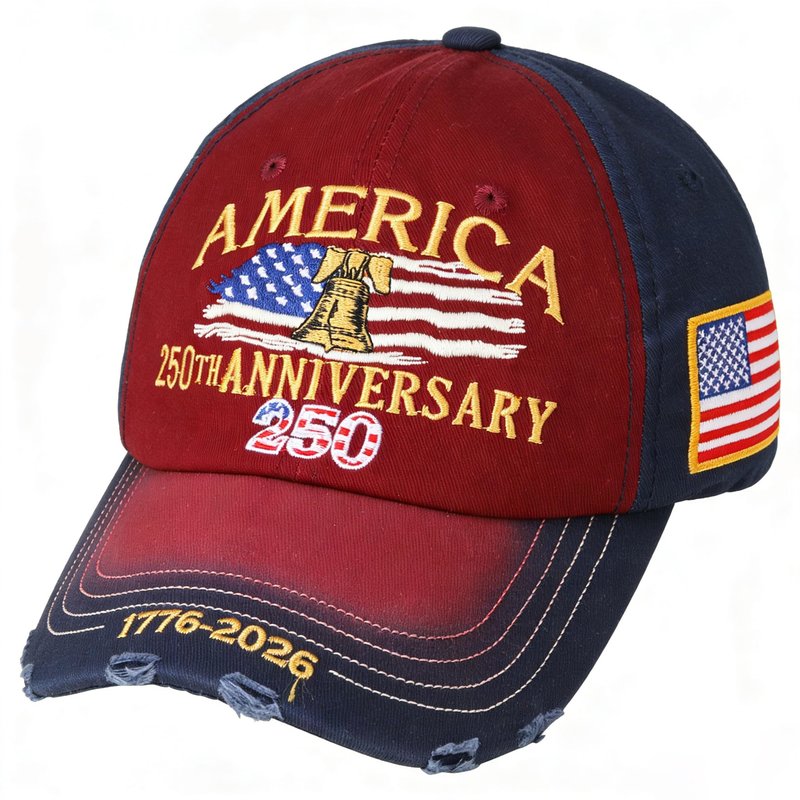 250 Anniversary USA Hat for Men Adjustable United States 250th Birthday Hat & Caps for Women Patriotic Embroidery Baseball Caps 250 Anniversary USA Merchandise Gift for Dad Multi
