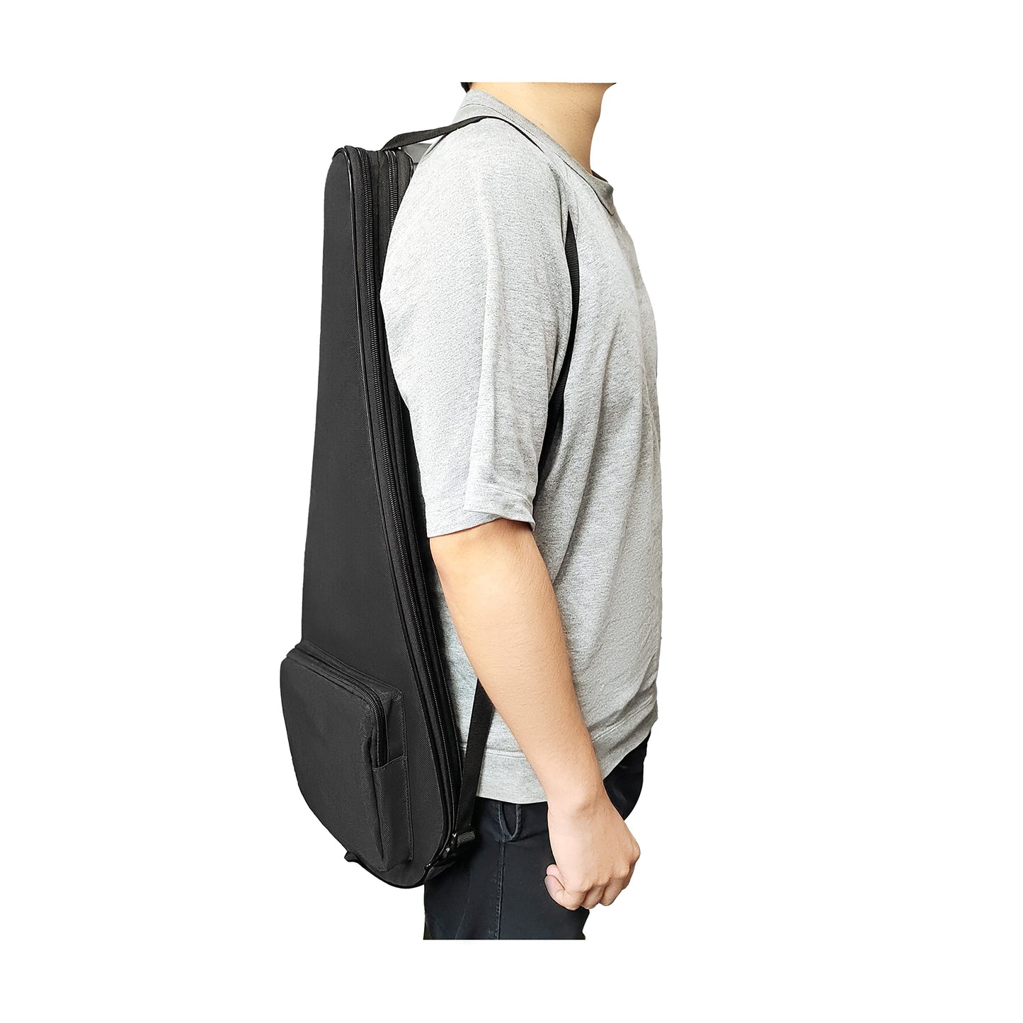 Silfrae Full Size Squash Racquet Cover Racquet Bag for 2 Squash Rackets (Black)