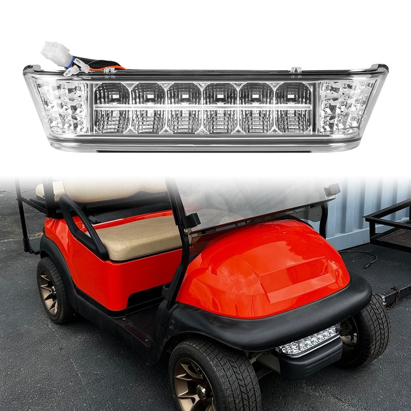 Panglong Golf Cart LED Headlight Bar, 12V Front Replace Head Light Bar, Suitable for 2004-Up Club Car Precedent with Front Head Light Electric and Gas Models, Replaces OEM# 102524801,1025248-01