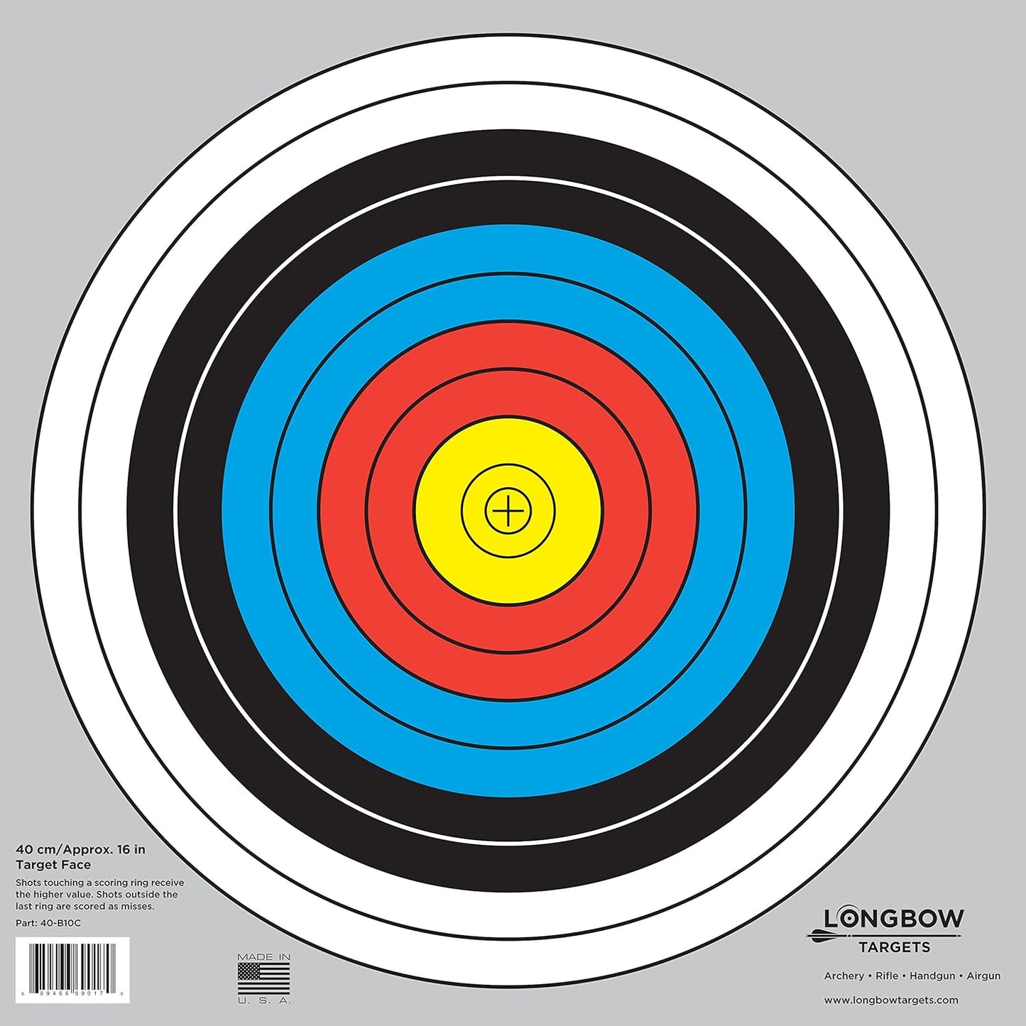 Archery Targets 40cm & 80cm - Durable 20 Pack for Precision Shooting | Ideal for Practice and Competitions