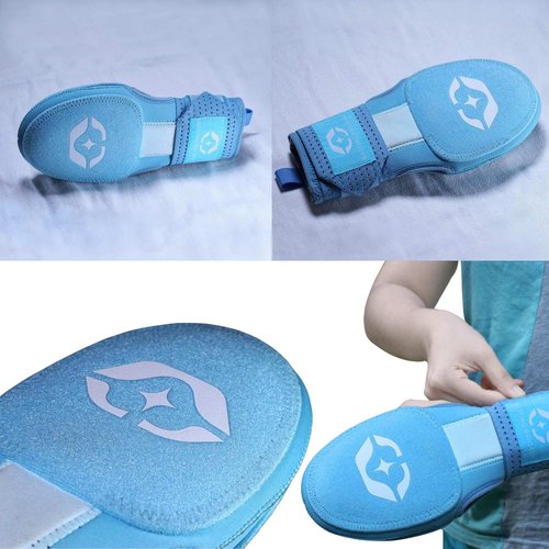 Batting Brigade Sliding Mitt Youth - Baseball Sliding Mitt for Youth -Protective Baseball Hand Guard - Elastic Compression Strap - Youth Size, for Left & Right Hands