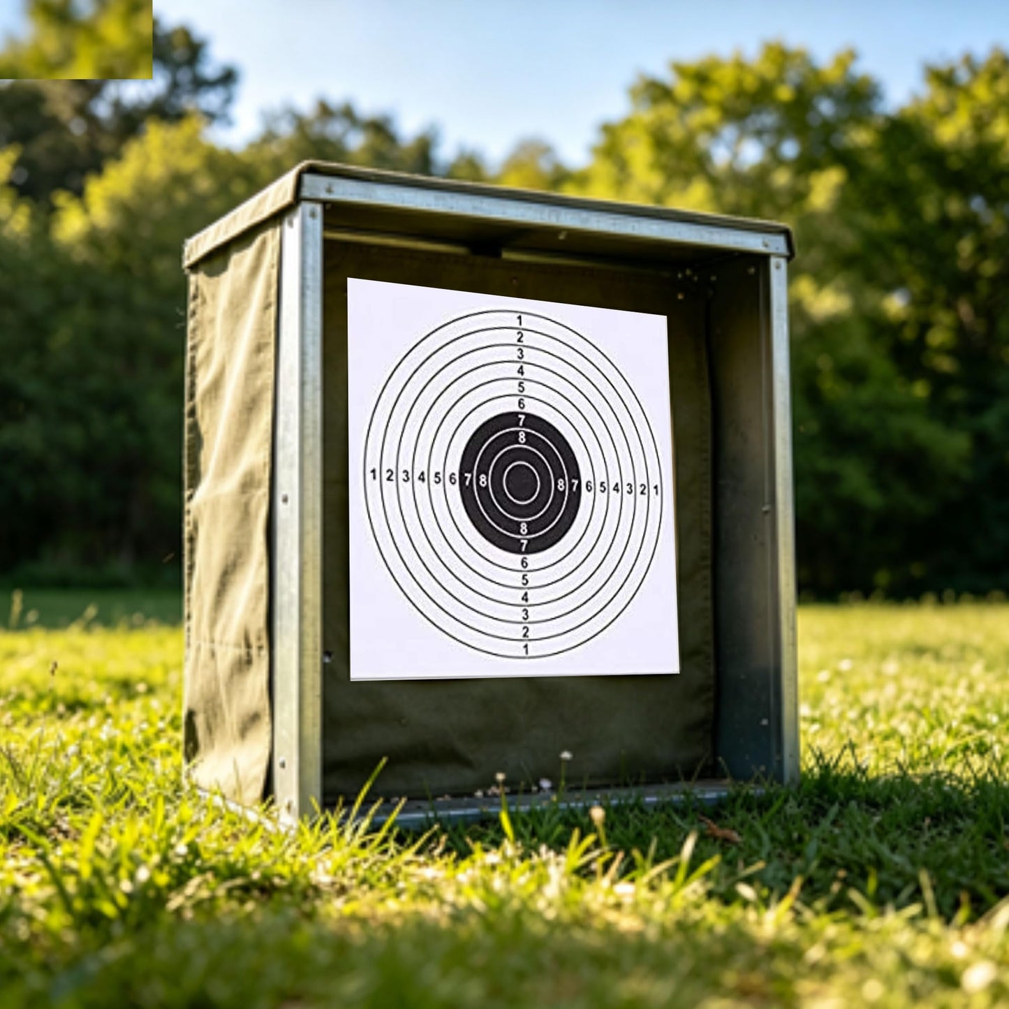 100 Pack 5.5×5.5 Inch Paper Targets for Shooting Bullseye Splatter Paper Target for Shooting Range & Pistol Practice - Shooting Practice Targets for BB Gun, Pellet Gun, Rifle Practice