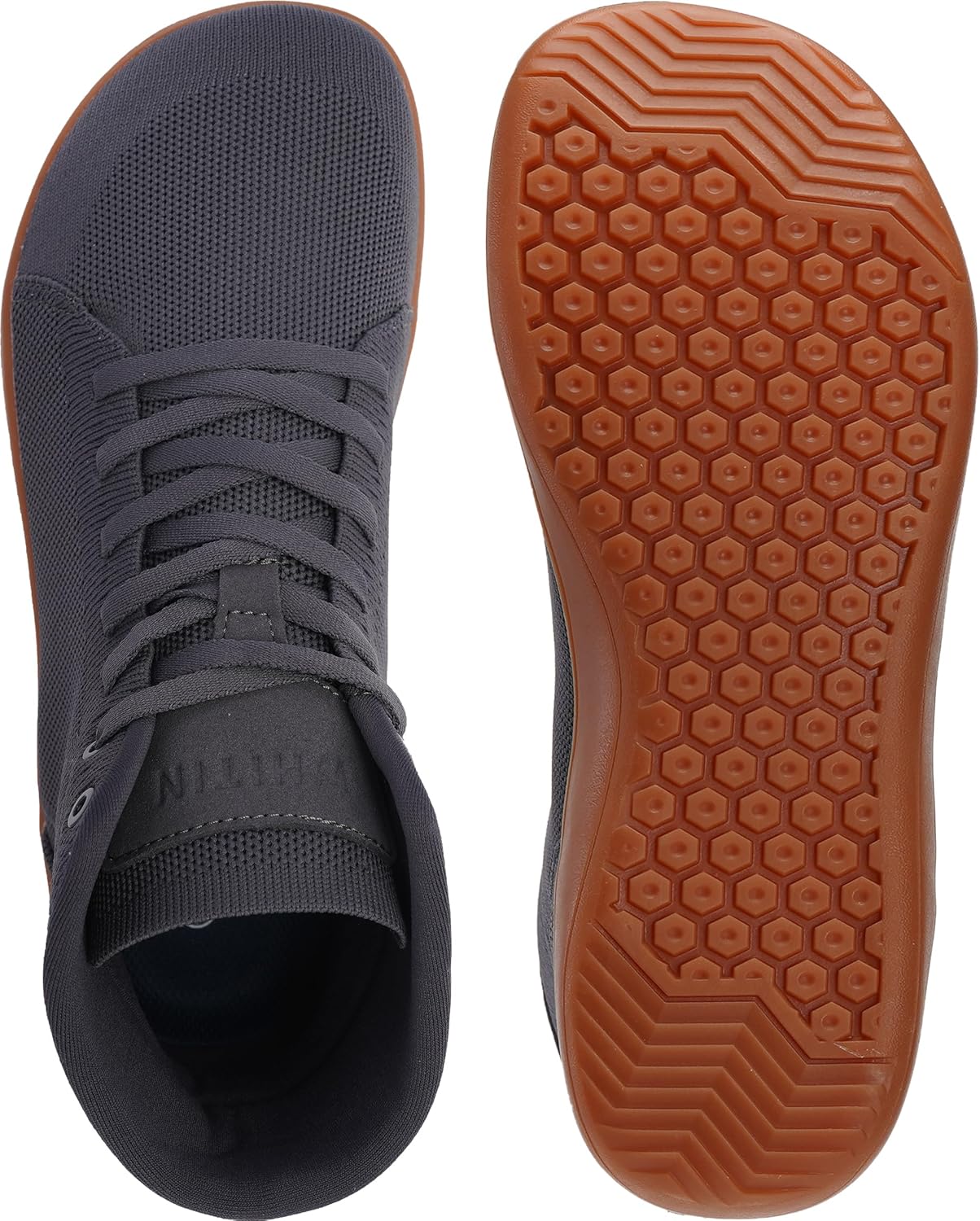 WHITIN Men's Minimalist High Top Barefoot Shoes - Wide Toe Box | Zero Drop Sole