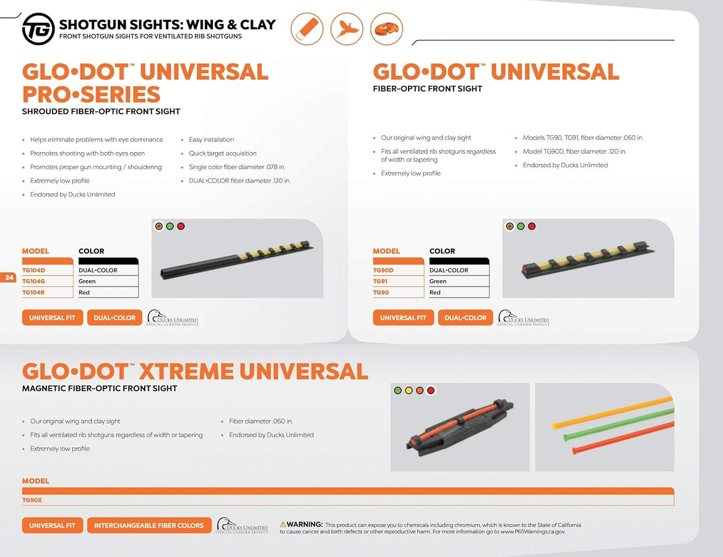TRUGLO Gun Sights - Precision Fiber Optic Sights for Enhanced Accuracy | Adjustable for All Firearms